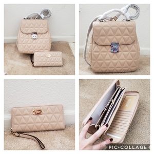 New Michael Kors backpack plus wallet